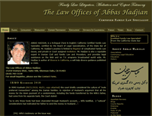 Tablet Screenshot of abbashadjian.com